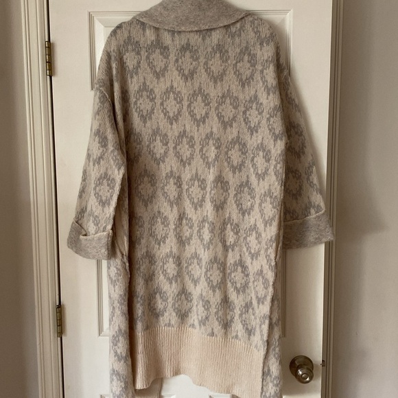 Free People Like a Diamond Sweater Coat in Icy Diamonds Combo - Picture 9 of 10